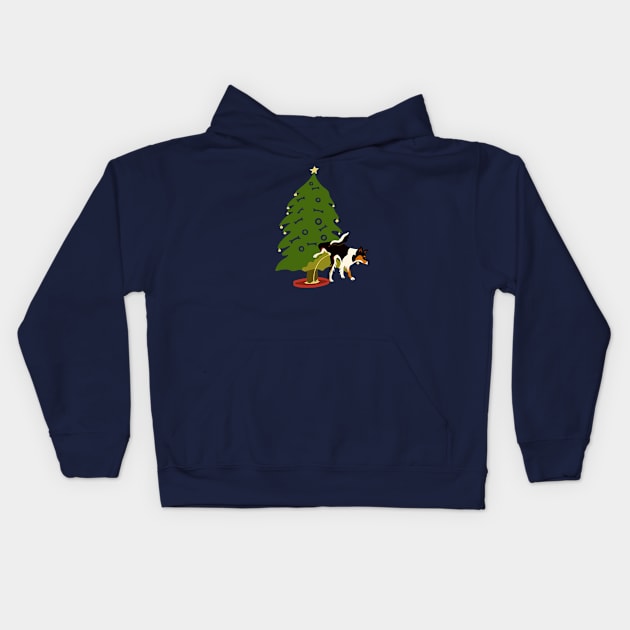 My Dog’s Own Christmas Tree - Collie! Kids Hoodie by BullShirtCo